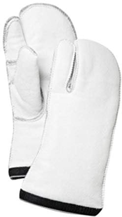 Hestra Unisex Heli Ski Liner 3 Finger Handschuhe Weiß/Grau 6