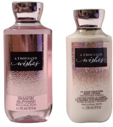 Bath and Body Works A Thousand Wishes Gift Set of Shower Gel and Lotion by Bath and Body Works A Thousand Wishes Gift Set of Shower Gel and Lotion