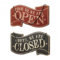 Come In, We Are Open / Sorry, We Are Closed Wooden Sign by Heaven Sends