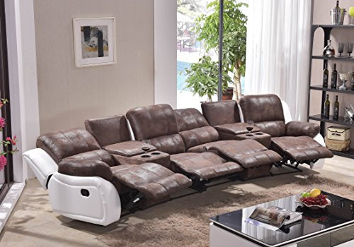 Mapo Möbel Microfasersofa Kinosofa Relaxcouch Fernsehsofa 5129-Cup-42-PU