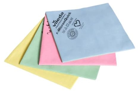 Vileda MicronQuick Microfasertuch gelb 38x40 cm 152107 (5 Stück) , Polyester