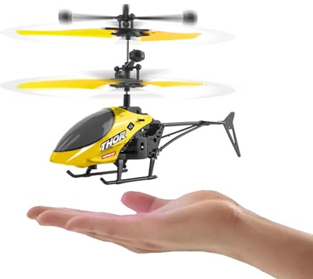 Ninco - NincoAir Thor Handgesteuerter Sensor Hubschrauber | Interaktives Flugspielzeug | Schwebende Mini Drohne mit USB-Ladung | Spielzeug für Kinder ab 6 Jahren (NH90135)