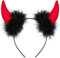 Balinco Teufelsohren Teufel Ohren Haarband Haarreifen Fasching Karneval Halloween Party Kostüm Haarschmuck Stirnband Headwear Hörner
