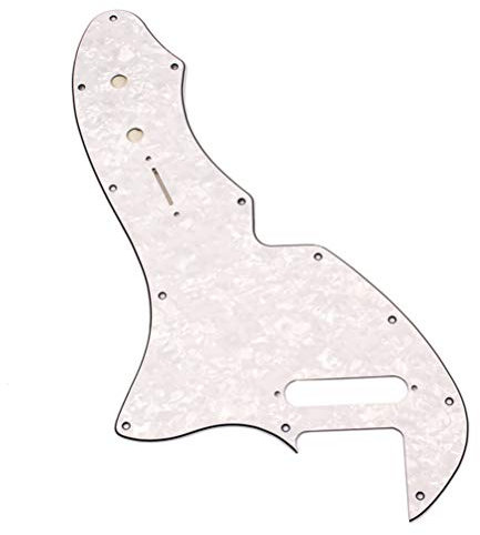 Milisten Plattenschutz Geladenes Schlagbrett Humbucker-schlagbrett Pickguard-schrauben Benutzerdefinierte Schlagbretter Ersatz Pickguards Schlagbrett Aus Zelluloid Gitarre Weiße Perle