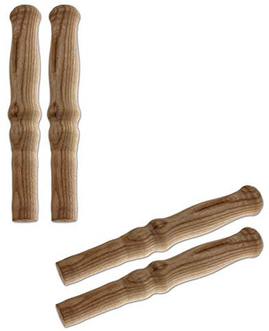 BigDean 4X Schubkarren Universal Holzgriffe Karrengriff Schiebkarre Schubkarrengriffe Griffe