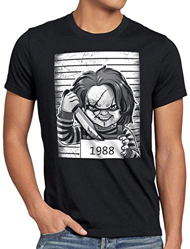style3 Chucky 1988 Herren T-Shirt Halloween Horror Puppe, Größe:XXL
