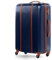 FERGÉ XL Großer Koffer Hartschale Milano Rollkoffer Reise-Koffer 77 cm Hartschalenkoffer Trolley 4 Rollen 100% ABS blau