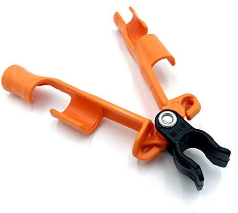 Hinged Triangular Plant Stake Support Connector | Pea Frame, Trellis, Garden Cane Joiner Clip - 16mm dia (pack 8)