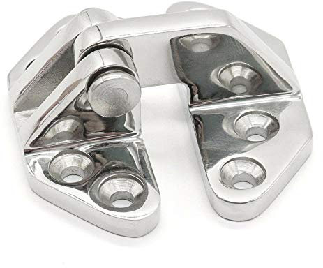 ISURE MARINE Charnière de casier de bateau en acier inoxydable avec goupille amovible 7,6 cm