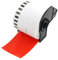 BETCKEY - 1 Rolle DK-22205 Endlosetiketten (Papier) Kompatibel mit Brother, 62mm x 30.48m, 1 Farbige Etiketten Rot für Brother QL Etikettendrucker
