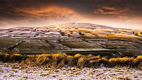 Xiutailtd Winter Sunshine And Morning Frost In Yorkshire Dales, Uk, Puzzle 1000 Pieces Jigsaw Puzzles For Adults And Child (75 X 50 Cm)