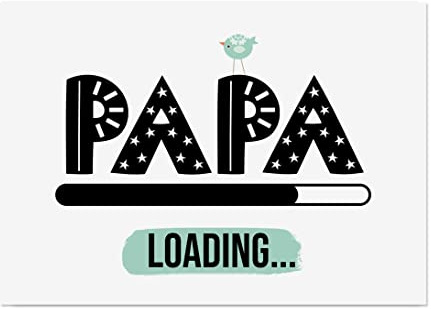 Nastami Postkarte Schwangerschaft verkünden LOADING (Papa)