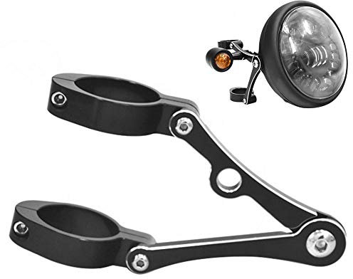 Ymiko Motorcycle Headlight Bracket 39-41mm/1.5-1.6inch Streetfighter Headlight Vintage Motorcycle Headlight Bracket Turn Light Fork Tube Mount Clamp for for for