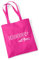 Huuraa Jutetasche Erzieherin mit Herz Geschenk 10 Liter Fuchsia Baumwolle Erzieherin Aufmerksamkeit