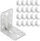 ZPH MARK Winkelverbinder - Winkel Metall - Stahlwinkel verzinkt - Winkel Weiss - Bauwinkel - Sturmwinkel - Winkelblech Montagewinkel Eisenwinkel - Winkelverbinder 70x70x55 x 2,5 mm 20 Stück
