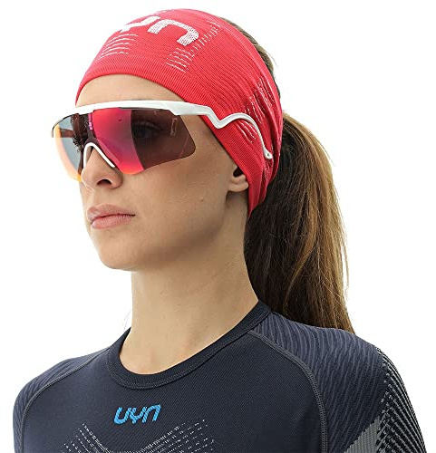 UYN O102437 Vibe Head Band Unisex Geranie/Weiß 2
