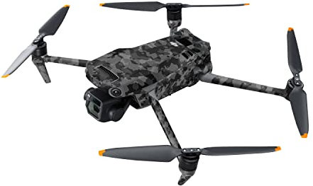 Skins4u Aufkleber Folierung Skin Premium Schutz Folie kompatibel mit DJI Mavic 3 Enterprise & Thermal + 3x Akku + Controller Skins & Wraps Shadow-Camo-grau