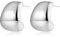 MUYAN Silber Curved Square Kleine Dicke Ohrringe, zierliche Silver Gold plated Chunky Stud Ohrringe Alltag Leichter Schmuck Mode Schmuck Geschenke