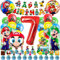 Geburtstag Deko 7 Jahre, Mari Luftballon Kindergeburtstag Geburtstagsdeko, Kinder Party Deko, Tortendeko, Happy Birthday Banner für Jungen, Mädchen, Kinder, Thema Party