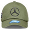 Mercedes AMG Petronas F1 - Offizieller Formel 1 Merchandise - Austin USA Grand Prix - George Russell 63 Vintage Find Badge Baseball Cap - Olivgrün, olivgrün, Einheitsgröße
