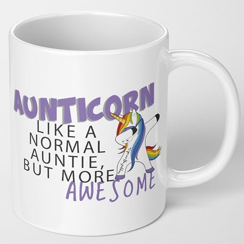 Auntie Gift Birthday Gifts Special Auntie Gifts Aunticorn Mug Auntie Gifting Ideas for The Best Aunties in The World Ideal Xmas Christmas Auntie Birthday 11oz Auntie Mug