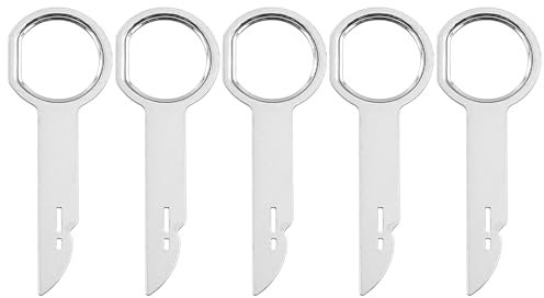 Alnicov 5pcs Car Radio Removal Tool, Car Radio Removal Key Set, Universal Pin Hook Tools, Compatible with CDX, MEX, Radio Head Unit CD Player Pins