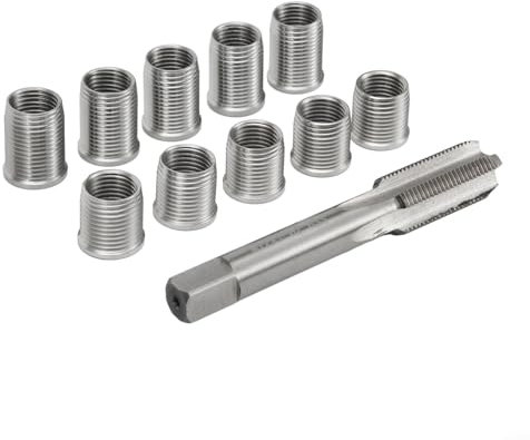 Zoegneer Gewinde-Reparatursatz für Gewindebohrer, M10 x 1,0 Schraube + M12 x 1,0 für leichte Ausrüstung, Motor, Benzinmotor