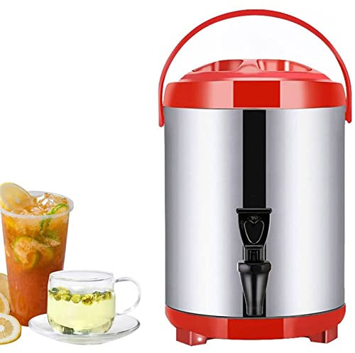 Insulated Hot Water Kettle Dispenser for Tea, Milk, and Beverages - With Spigot and Cover