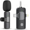 Lavalier Mikrofon Wireless, Bluetooth Mini Mikrofon für iPhone Android Kamera Computer Laptop, Mikrofon Handy für Videoaufzeichnung, Live-Streaming, YouTube, TikTok, Vlog