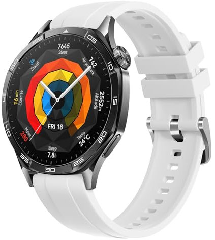 Vancle Cinturino per Huawei Watch GT 4 /GT 2 /GT 3 /GT 5 46mm, 22mm Cinturini in Silicone Sportivo per Huawei Watch GT 4 PRO /GT5 Pro 46mm