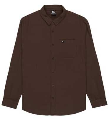 Quiksilver Motherfly Solid LS Shirt, Braun, XS