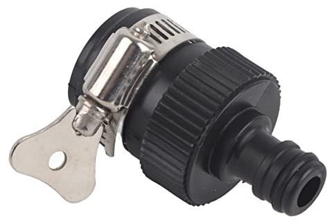 Raccord de robinet universel, adaptateur de tuyau d'arrosage, raccord de tuyau, matériau durable en acier inoxydable pour le jardinage, le lavage de voiture et le nettoyage