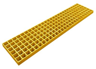 Marche d’escalier industrielle en caillebotis FRP 240 × 1000 × 38 mm, marche composite résistante à la corrosion pour usage industriel et commercial