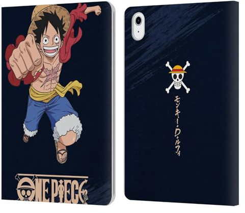Head Case Designs Offizielle One Piece Luffy Grafische Kunst Leder-Wallet-Hülle Kompatibel mit Apple iPad Air 11 2020/2022/2024/2025
