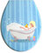ADOB Duroplast lunette de WC avec dispositif d'abaissement automatique baignoire, 59882 amovible pour faciliter le nettoyage