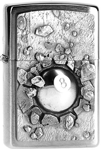 Zippo 2004738 Sturmfeuerzeug, Classic, Edelstahl, 1 x 3,5 x 5,5 cm