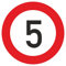 Zulässige Höchstgeschwindigkeit 5 km/h Schild 60 cm reflektierend Norm RA1 STVO Zeichen 274-50