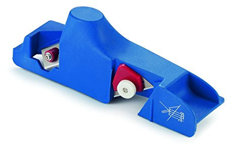 Ausonia - Pialletto angolare in PVC con regolatore di profondità e due lame di taglio Cm 24 per smussare i bordi del cartongesso