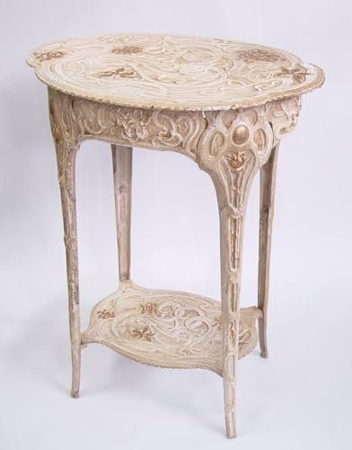Casa Padrino Barock Beistelltisch aus Schmiedeeisen - 46,5 cm x 36 cm x H 60,5 cm - Vintage Nostalgie