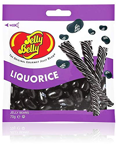 Jelly Belly JB314 Jelly Beans - Liquorice Flavor, 70 Gram