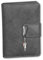 imppac Geldbörse Portemonnaie grau Damen Frauen Leder Money Maker 9x3x13cm D4OPJ701K Portemonnaie