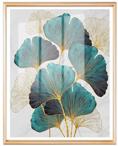 DCIDBEI 40x50cm 5D Diamond Painting DIY Set Ginkgo Eckige Steine Full Drill Diamant Painting Bilder für Bastelset Erwachsene Kreuzstich Diamant Malerei Kits Rhinestone Mosaik Deko Wohnzimmer