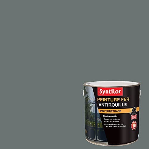 SYNTILOR - Peinture Fer Antirouille Gris Basalte Satiné RAL 7012 1,5L