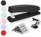 Deli Heavy Duty Desktop Stapler with 1000 Staples & Remover, 25 Sheet Capacity, Dual Stapling Modes, Non-Slip Base, Office & Home Use, Black
