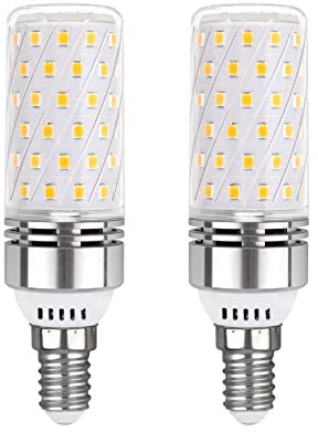 Akynite E14 LED Kaltweiß 6000K 12W, 1350LM, 100W Halogenlampe Ersatz, 360-Grad-Licht, AC 230V, Stabform Cornlampe, Maiskolben LED E14 Kaltweiß für Deckenlampe, Nicht Dimmbar, 2er-Set