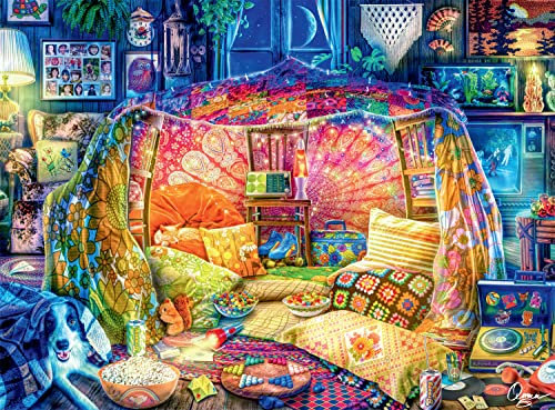 Buffalo Games - Aimee Stewart - Blanket Fort 1979-1000 Piece Jigsaw Puzzle Age 14+