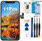 EFaith für iPhone 11 Pro Display 5,8 Ersatzbildschirm 3D Touchscreen Digitizer Assembly mit Reparaturset + Displayschutzfolie + Wasserfeste Klebstof Modelle A2160/A2217/A2215 (LCD)