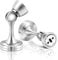 Magnetic Door Stopper, Stainless Steel Magnetic Door Stop Floor Wall Mounted Heavy Duty Magnetic Door Holder Catch Chrome Silver Magnetic Door Stoppers for Skirtings, Outdoor, Patio, Garden, Fire Door