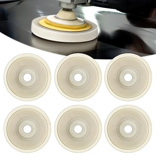 Delisouls 6Pcs Wolle Polieraufsatz Winkelschleifer, 100mm Polierscheibe, für Bohrmaschine, Filzpolierpads, Winkelschleifer Rotary Tool, Schleifschleifen Tool