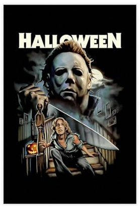 EYEZER Filmposter Halloween 1978, Leinwand-Poster, Schlafzimmer, Dekoration, Sport, Landschaft, Büro, Raumdekoration, Geschenk, ungerahmt, 30 x 45 cm